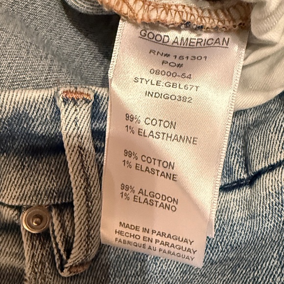 Good American women’s size 24 light fade wash curvy denim jeans $139 - Picture 10 of 11
